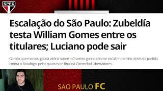 JOGO ABERTO WILLIAM GOMES MERECE A VAGA DE LUCIANO? JAMAL LEWIS APRESENTADO  NOTÍCIAS DO SPFC HOJE