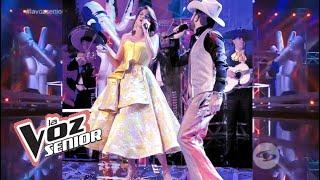 Natalia Jiménez y Joss Favela cantando en vivo “MI EGO” en La Voz Senior Colombia 2021
