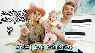 Reacting to Assumptions About Our Parenting...  Aspyn Ovard