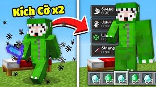 Minecraft Bedwars Nhưng Bạn Có Thể Tăng Kích Cỡ Ngẫu Nhiên Và Hiệu Ứng Siêu Vip