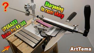 Sharpening kitchen knife to razor sharp on the upgraded knife sharpener Ruixin Pro RX 008  KEEMAKE