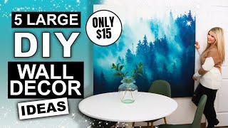 5 Large Wall Art IDEAS that are SUPER AFFORDABLE and CHEAP