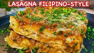 LASAGNA FILIPINO-STYLE   BEST RECIPE FOR HOMEMADE FILIPINO-STYLE LASAGNA PINOY STYLE LASAGNA