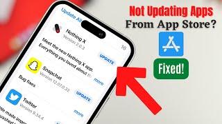 iPhone 14s Fix Apps Not Updating in App Store After iOS Update