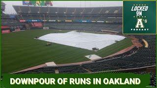 Sully Witnesses A Downpour of Rain and Runs in Oakland