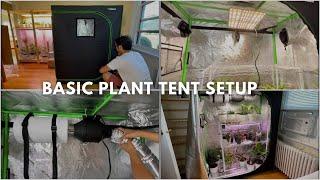 #133  Basic Grow Tent Setup for Plant Propagations Indoor  VIVOSUN Grow Tent Kit