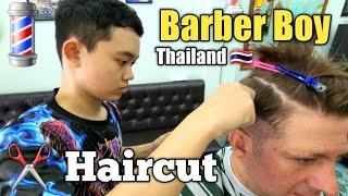 HAIRCUT by BARBER BOY Pattaya Thailand  Unintentional ASMR