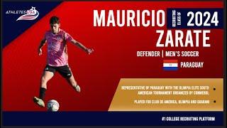 Mens Soccer  Representative of National Team CBDCM  Mauricio Zarate Paraguay  Recruit 2024