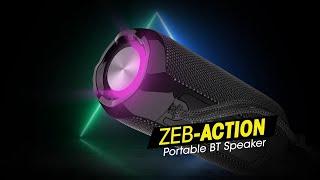 Wireless Portable Speaker - Zeb-Action with RGB Lights  Zebronics