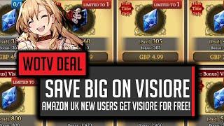 Amazon UK Users Get Visiore FOR FREE  Amazon Coin Tutorial - WOTV War of the Visions