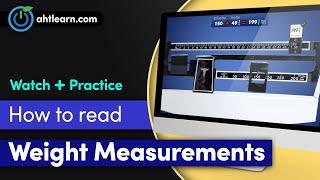 LearningTools Reading Weight Measurements on a Physician Mechanical Beam Scale