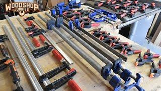 Ultimate Clamp Storage For Small Garage Workshops - Space Saver