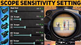 PUBGBGMI ALL SCOPE SENSITIVITY SETTINGS 2024  All Scope 2x 3x 4x 6x 8x Sensitivity Settings 2024