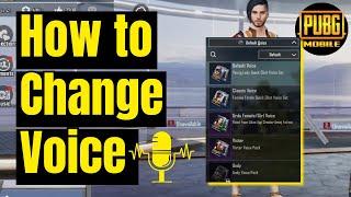 How to Change Voice in PUBG Mobile 2024