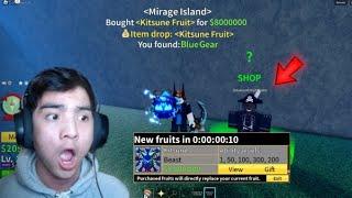 Hunting 24 Hours Mirage Island To Get KITSUNE FRUIT From Advanced Fruit Dealer In Blox Fruits