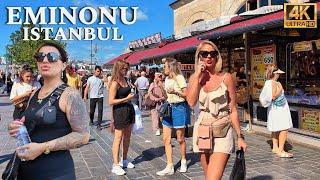 Istanbul Türkiye Eminonu Bazaar Sirkeci Spice Bazaar Walking Tour 4K