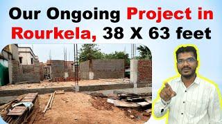 38 X 63 feet House Plan with Walk Through  Our Ongoing Project in Rourkela