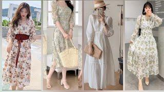 12 MODEL BAJU WANITA DRESS BROKAT DAN MIDI VINTAGE DRESS CHIFFON CANTIK