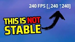 240 FPS Capped vs Stability - You NEED to Know THIS  Fortnite Chapter 3