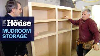 How to Build a Mudroom Storage Wall  This Old House