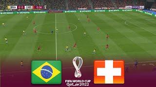 BRAZIL vs SWITZERLAND  FIFA World Cup 2022  28 November 2022  Full Match  PES Gameplay