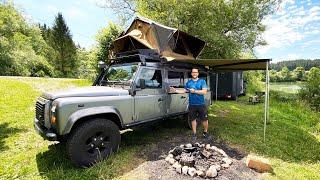 Roomtour #4 – Land Rover Defender Campervan – mit Wohnmobilzulassung Dachzelt und Außendusche 