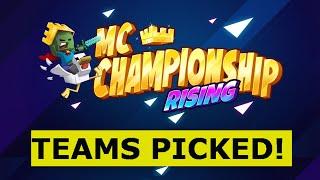 MCC Rising Teams PICKED #MCCAlert New Team Types REVEALED  MC Championship
