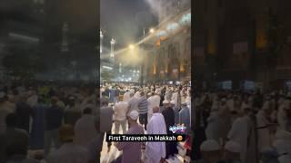 MashAllah First Taraveeh in Makkah last night 