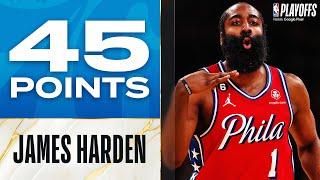 James Harden Ties PLAYOFF CAREER-HIGH 45 Points In 76ers Game 1 W  May 1 2023