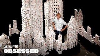 How This Guy Stacks Playing Cards Impossibly High  Obsessed  WIRED
