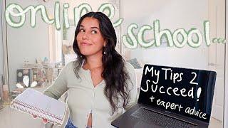 How To Succeed at ONLINE SCHOOL my expert tips & habits