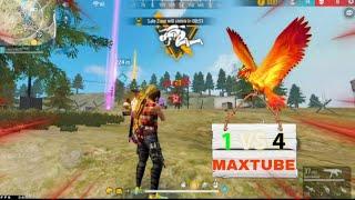 maxtube fire  solo vs squad gameplay  Garena free fire