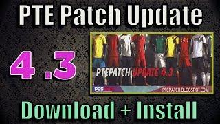 PES 2018 PTE Patch 4.3  New Data Pack 4 Download + Install on PC