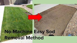 No-Machine easy sodturf removal method