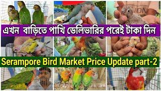 Serampore Exotic Bird Market Price Update 14724। শ্রীরামপুর হাটে আগে পাখি নিন পরে টাকা দিন #birds