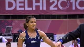 Dangal inspiration Geeta Phogat fights for Gold with Emily Bensted at Commonwealth Games 2010