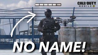 How To Get INVISIBLE Name In COD MOBILE