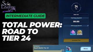 Solo Leveling Arise Total Power Road To Tier 24  F2P  Intermediate Guide  Maximize TP