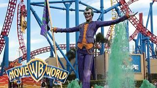 Movie World Gold Coast  Superman Escape REOPENS Joker Fountain & MORE