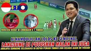 ALHAMDULILLAH LOLOS  LANGSUNG DI PUTUSKAN MALAM INI SKOR AKHIR 6 -1 LAOS NIKMATI PAHITNYA COMEBACK