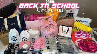 $2000+ BACK TO SCHOOL CLOTHING TRY ON HAUL 2023  plt shein forever 21 pink etc