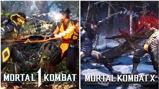 Takeda Early Gameplay Comparison  MK1 vs. MKX