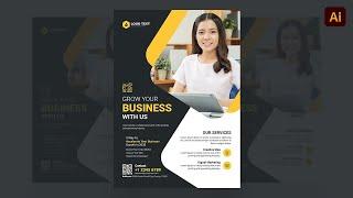 Business Flyer Design in Adobe Illustrator