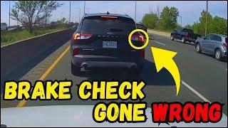 A Day in The Life of an American Truck Driver - Road Rage Brake Check Car Crash Instant Karma USA