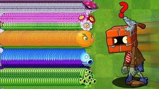 PVZ 2 - All Plants VS 99 Brickhead Zombies - Which Plant s Strongest?