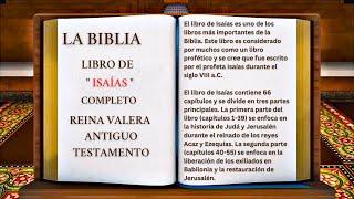 ORIGINAL LA BIBLIA LIBRO DE  ISAÍAS  COMPLETO REINA VALERA ANTIGUO TESTAMENTO