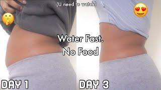 3 DAY WATER FAST? NO FOOD FOR DAYS *IM SHOOK* Before & AFTER RESULTS WATER FASTING WEIGHT LOSS