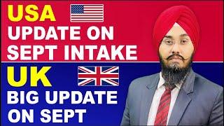 USA UPDATE ON SEPT INTAKE & UK BIG UPDATE ON SEPT  Broadway Immigration  PTC Punjabi