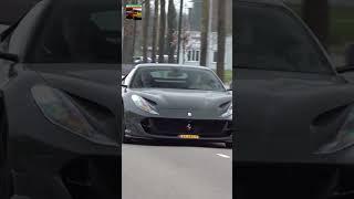 Lamborghini Huracan Pushing Ferrari 812SF