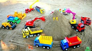 Baggervideos für Kinder  Bauwagen für Kinder  Lastwagen für Kinder